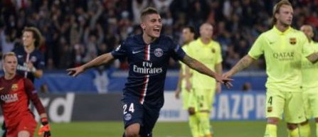 Fara Ibra, Lavezzi si Thiago Silva, PSG a invins Barcelona cu 3-2